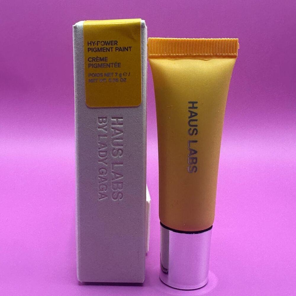 Haus Labs by Lady Gaga Hy-Power Pigment Paint Citrine Yellow 0.25 oz NIB Sealed